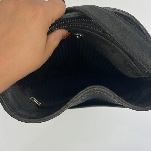 Vintage Coach Pebbled Leather 4920 hobo over the shoulder bag 3 sections - Picture 9 of 15